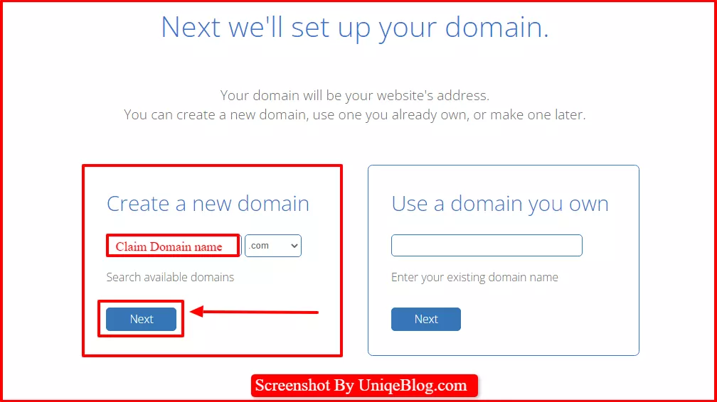 Bluehost free domain name