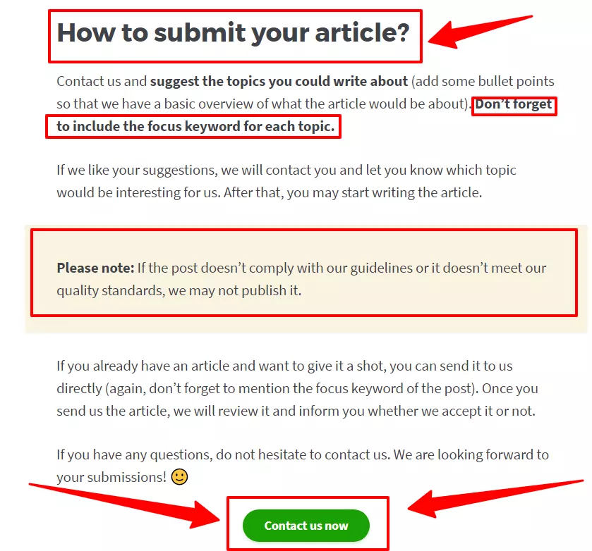 how to submit your article?
