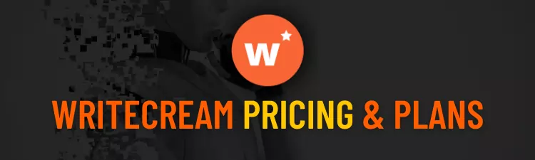 Writecream pricing & plans