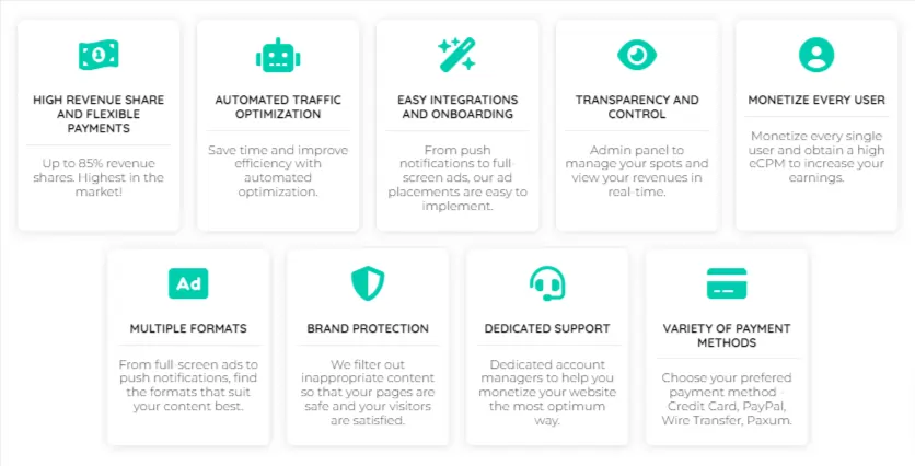 Adport benefits for publishers