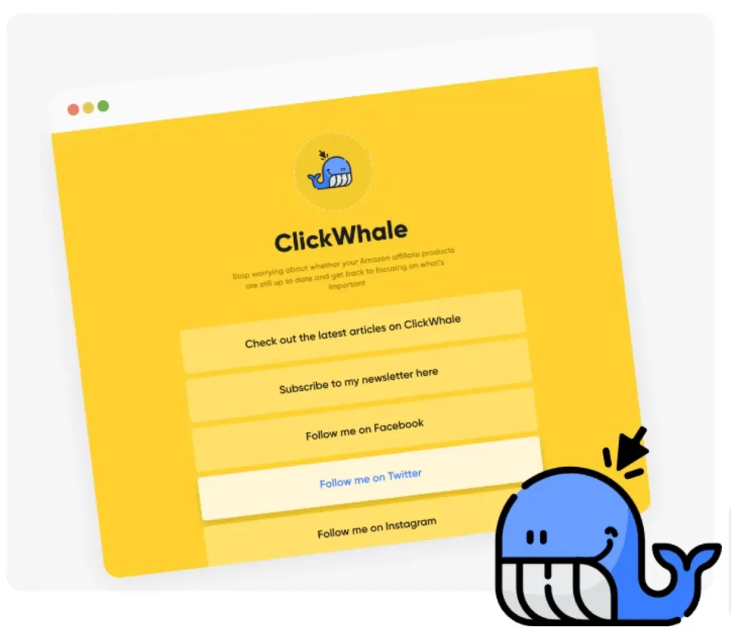 clickwhale link page